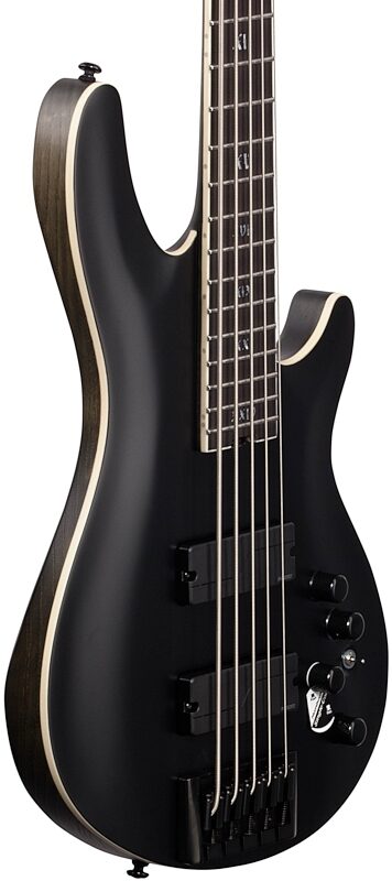 open zoom image for Schecter SLS Elite 5 Electric Bass, 5-String, Evil Twin, Open Box (Very Good), Full Left Front