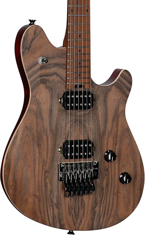 open zoom image for EVH Eddie Van Halen WG Wolfgang Standard Exotic Electric Guitar, with Maple Fingerboard, Exotic Black Walnut, Open Box (Very Good), Full Left Front