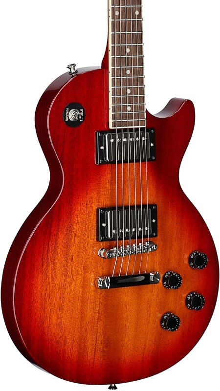 open zoom image for Epiphone Les Paul Tribute Electric Guitar, Heritage Cherry Sunburst, Full Left Front