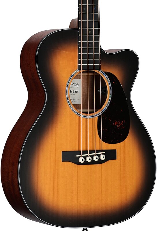 open zoom image for Martin 000C Junior E Acoustic-Electric Bass (with Soft Case), Burst, Full Left Front