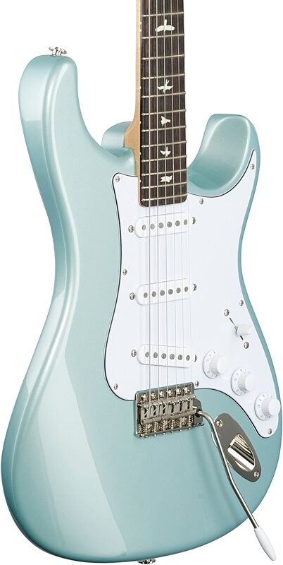 open zoom image for PRS Paul Reed Smith John Mayer Silver Sky Electric Guitar, Rosewood Fretboard (with Gig Bag), Polar Blue, Full Left Front
