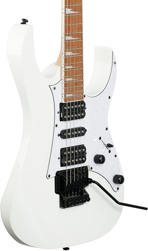 open zoom image for Ibanez RG450DXB Electric Guitar, White, Full Left Front