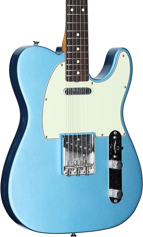 open zoom image for Fender Limited-Edition Vintera II Road Worn '60s Telecaster Rosewood Fingerboard Electric Guitar (with Gig Bag), Lake Placid Blue, Full Left Front
