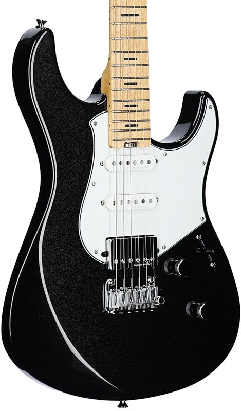 open zoom image for Yamaha Pacifica Professional PACP12M Electric Guitar, Maple Fretboard (with Case), Black Metallic, Full Left Front
