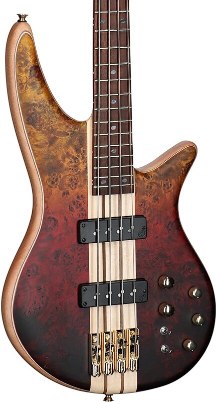 open zoom image for Jackson Pro Series Spectra IV Electric Bass, Amber Flame, Full Left Front