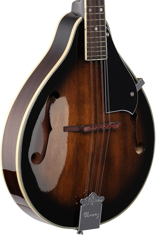 open zoom image for Ibanez M510 A-Style Mandolin, Dark Violin Sunburst, Full Left Front