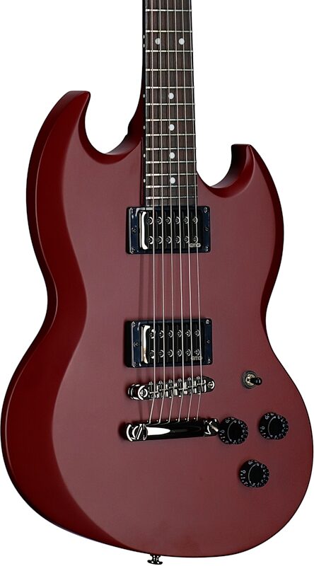 open zoom image for ESP LTD Lars Frederiksen Volsung Electric Guitar (with Case), Oxblood, Full Left Front