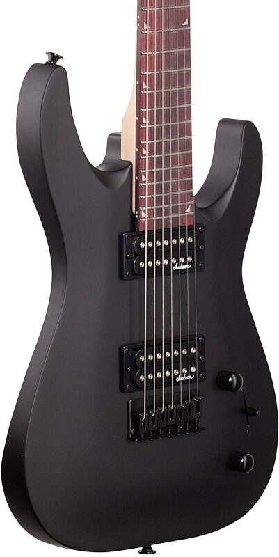 open zoom image for Jackson JS22-7 DKA Dinky HT Electric Guitar, 7-String (with Amaranth Fingerboard), Satin Black, Full Left Front