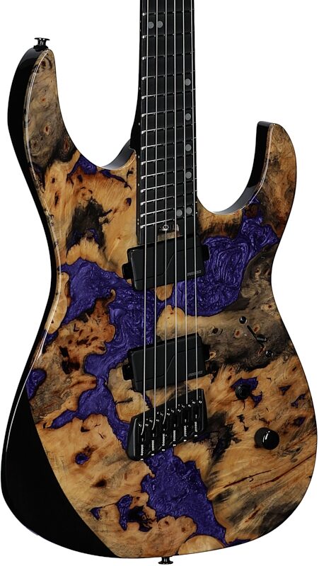 open zoom image for Legator Ninja 6 X Multi-Scale Guitar, Royal Purple, Open Box (Good), Full Left Front