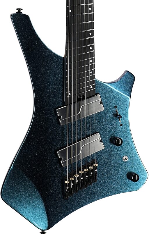 open zoom image for Ibanez Alpha Series A527 Electric Guitar, 7-String (with Gig Bag), Nebula Shift, Full Left Front