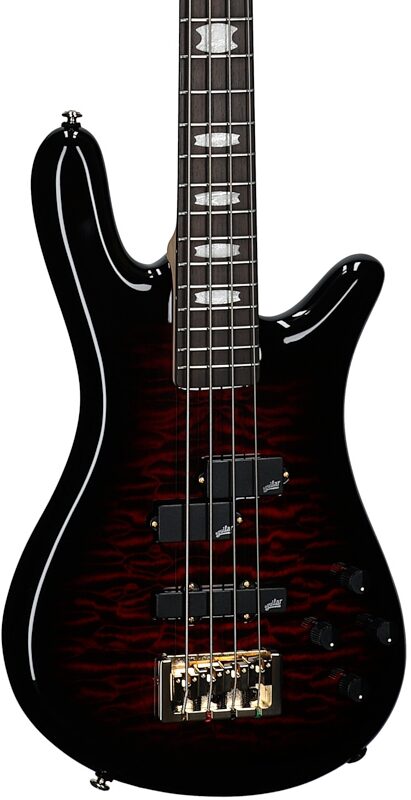 open zoom image for Spector Icon NS-2 Bolt-On Electric Bass, Black Cherry Gloss, Full Left Front