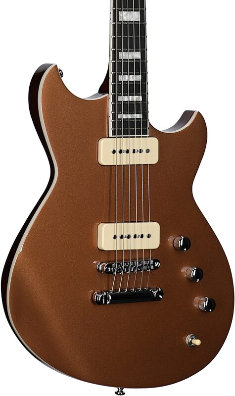 open zoom image for Reverend Sensei 290 Electric Guitar, Metallic Bronze, Full Left Front