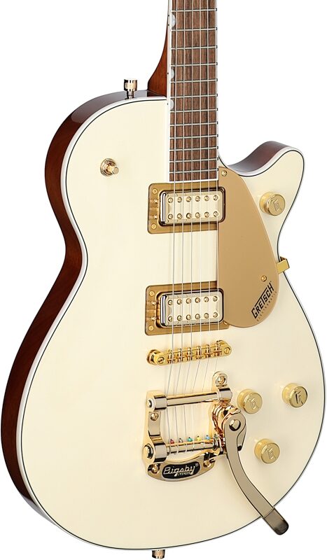 open zoom image for Gretsch Electromatic Pristine Limited Edition Jet Electric Guitar, White Gold, Open Box (Very Good), Full Left Front