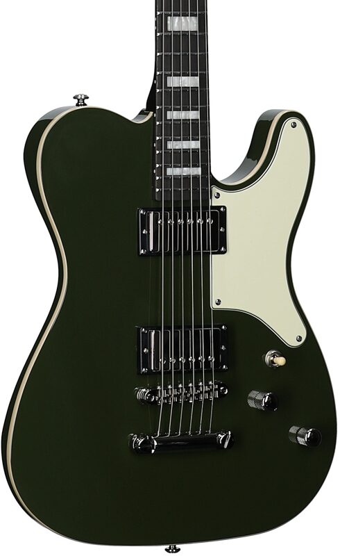 open zoom image for Schecter Jack Fowler PT Electric Guitar, Drab Green, Full Left Front