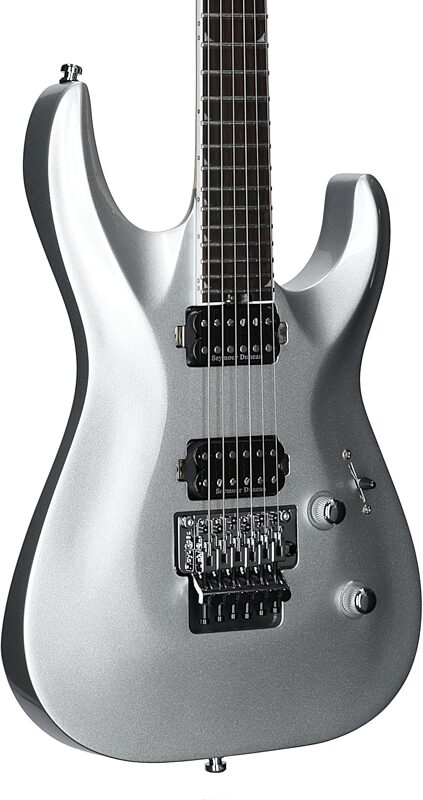open zoom image for Jackson Pro Plus Soloist SLA2 Electric Guitar, with Ebony Fingerboard (and Gig Bag), Quicksilver, Full Left Front