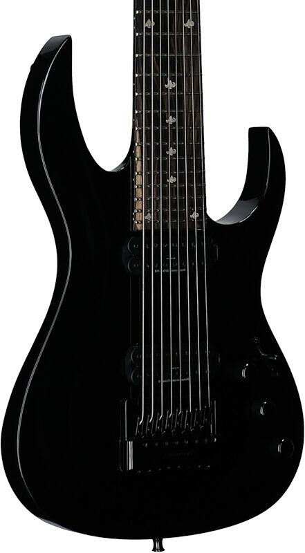 open zoom image for B.C. Rich SZA824ET Electric Guitar, 8-String, Black, Full Left Front
