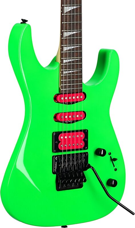 open zoom image for Jackson X Series Dinky DK3XR HSS Electric Guitar, Neon Green, Full Left Front
