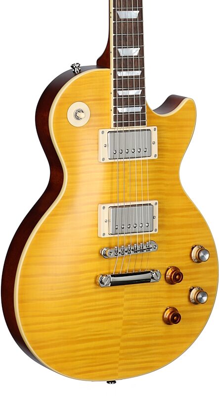 open zoom image for Epiphone Kirk Hammett "Greeny" 1959 Les Paul Standard Electric Guitar (with Case), Greeny Burst, Full Left Front