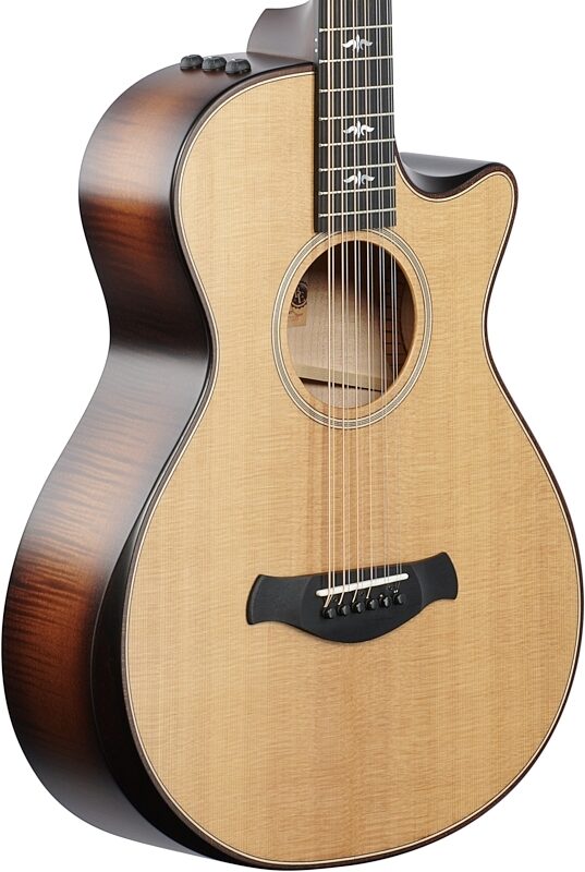 open zoom image for Taylor Builder's Edition 652ce Grand Cutaway Acoustic-Electric Guitar, 12-String (with Case), Natural, Full Left Front