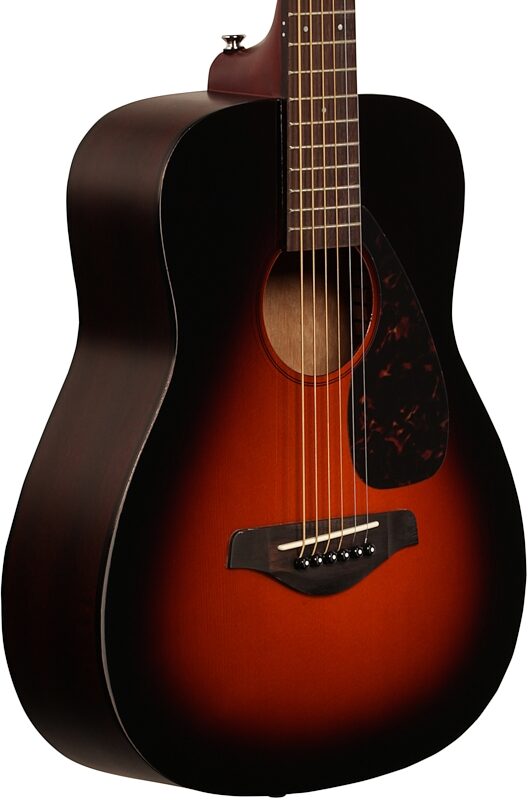 open zoom image for Yamaha JR2 3/4-Size Folk Acoustic Guitar (with Gig Bag), Tobacco Sunburst, Full Left Front