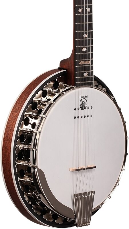 open zoom image for Deering Boston USA Acoustic-Electric Banjo Resonator Guitar, 6-String (with Case), New, Full Left Front