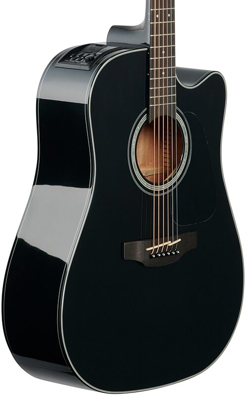 open zoom image for Takamine GD30CE Dreadnought Cutaway Acoustic-Electric Guitar, Black, Full Left Front