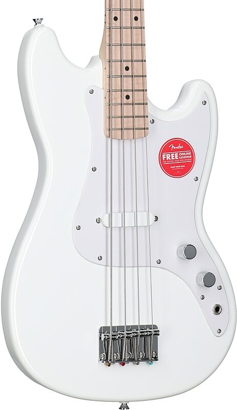 open zoom image for Squier Sonic Bronco Bass Guitar, Arctic White, Full Left Front