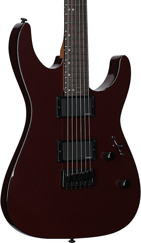 open zoom image for ESP LTD Mirage M-400HT Electric Guitar, Scarlet Metallic, Open Box (Very Good), Full Left Front
