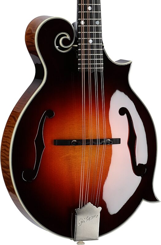 open zoom image for Gibson Custom F-5G Mandolin (with Case), Dark Burst, Full Left Front