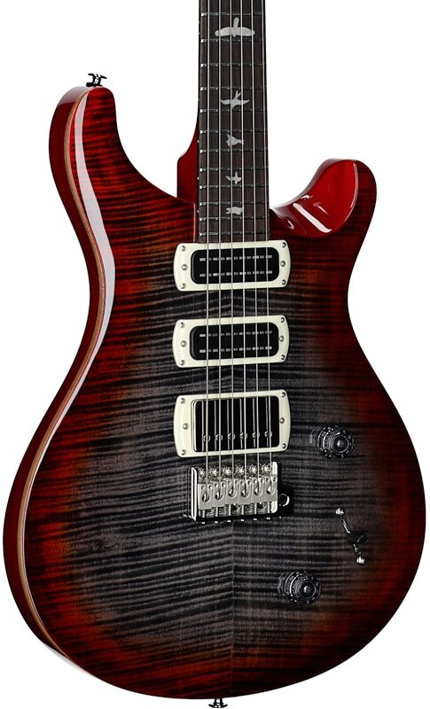 open zoom image for PRS Paul Reed Smith SE Studio V2 Electric Guitar (with Gig Bag), Charcoal Cherry Burst, Full Left Front