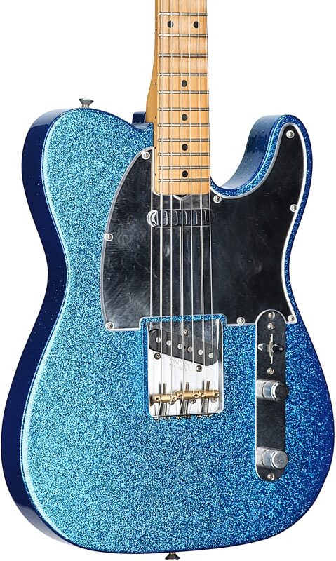 open zoom image for Fender J Mascis Telecaster Electric Guitar (with Gig Bag), Blue Flake, Full Left Front