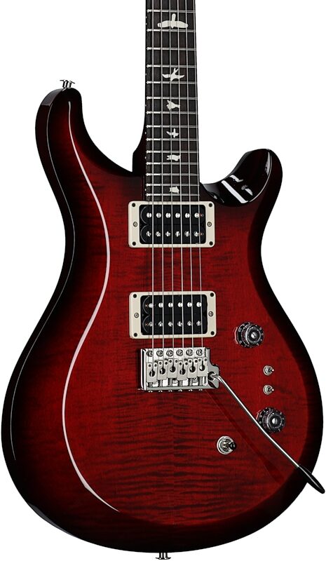 open zoom image for PRS Paul Reed Smith S2 Custom 24-08 Electric Guitar (with Gig Bag), Fire Red Burst, Full Left Front