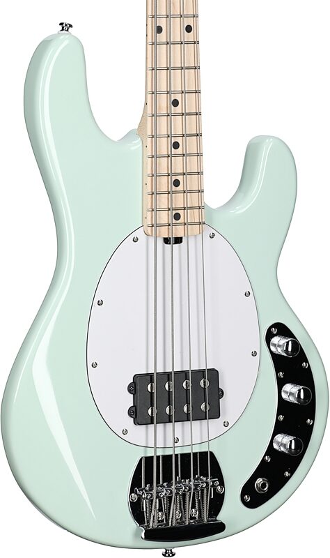 open zoom image for Sterling by Music Man StingRay Electric Bass, Mint Green, Hard Maple Fretboard, Full Left Front