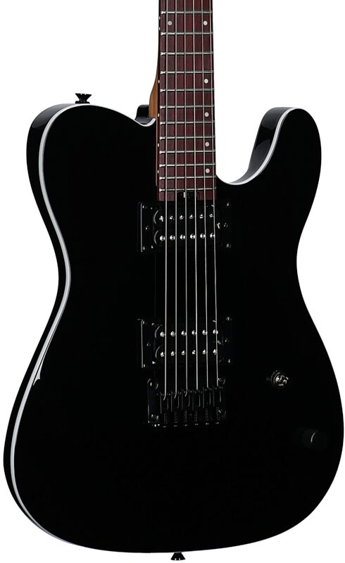 open zoom image for Charvel Standard Series SD2 HH HT Electric Guitar, Gloss Black, Open Box (Good), Full Left Front