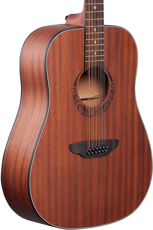 open zoom image for Luna Gypsy Dreadnought Acoustic Guitar, 12-String, Mahogany, Full Left Front