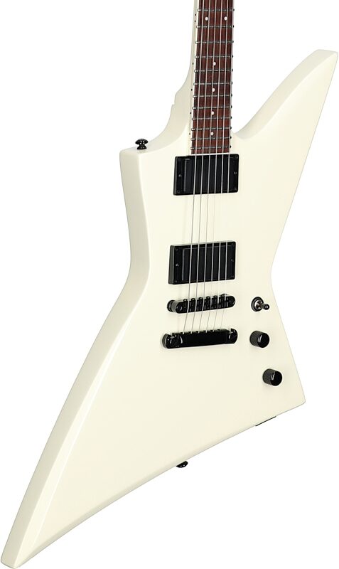 open zoom image for ESP LTD EX-200 Electric Guitar, Olympic White, Full Left Front