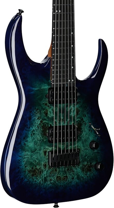 open zoom image for Jackson Misha Mansoor HT7 Electric Guitar, 7-String (with Gig Bag), Chlorine, Full Left Front