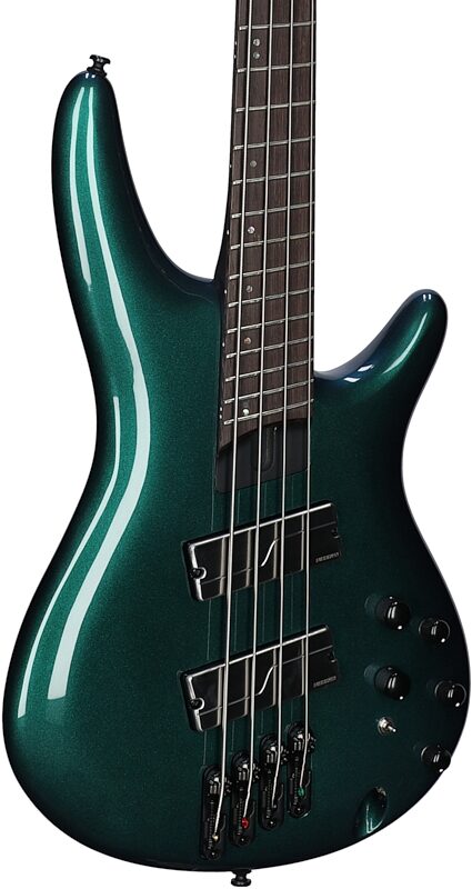 open zoom image for Ibanez SRMS720 Bass Workshop Multi-Scale Electric Bass, Blue Chameleon, Full Left Front