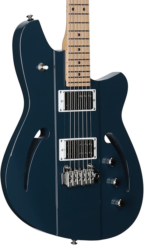 open zoom image for Reverend Kingbolt F-Sonic Electric Guitar, High Tide Blue, Full Left Front