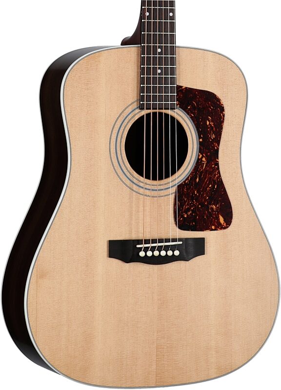 open zoom image for Guild D-50 Standard Dreadnought Acoustic Guitar, Natural, Full Left Front