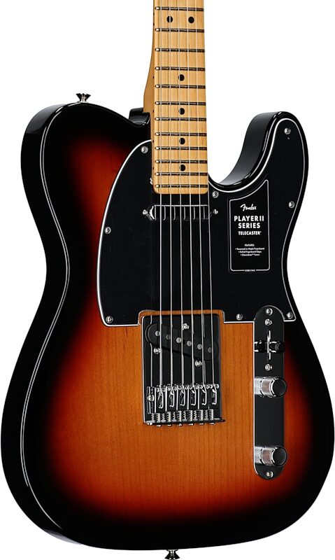 open zoom image for Fender Player II Telecaster Electric Guitar, with Maple Fingerboard, 3-Color Sunburst, Open Box (Very Good), Full Left Front