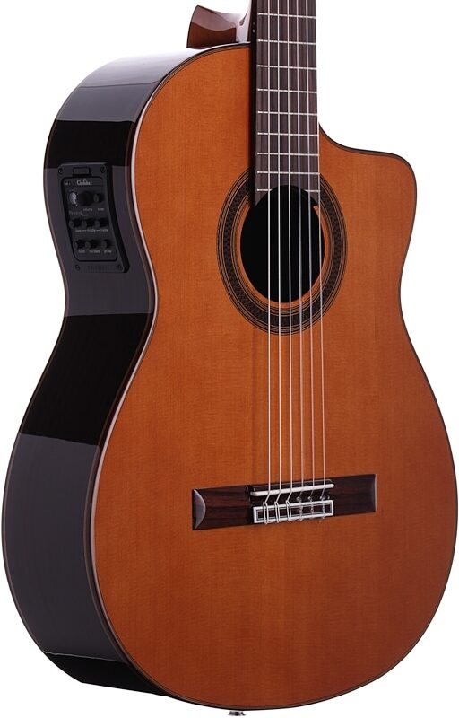 open zoom image for Cordoba C7-CE CD/IN Classical Acoustic-Electric Guitar, New, Full Left Front