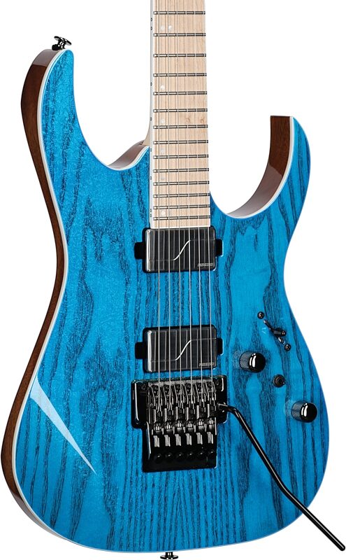 open zoom image for Ibanez RG5120M Prestige Electric Guitar (with Case), Frozen Ocean, Full Left Front