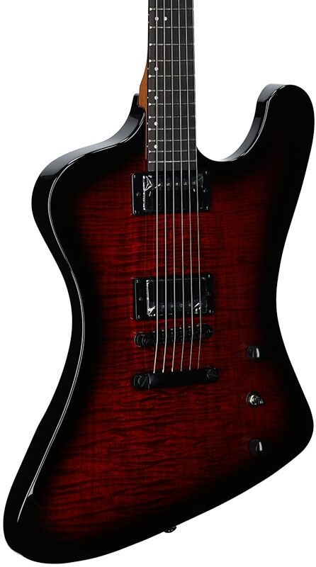 open zoom image for ESP LTD Phoenix PHX-200DX Electric Guitar, Red Burst, Full Left Front