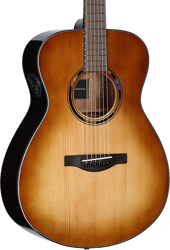 open zoom image for Yamaha TAS1E Transacoustic Concert Acoustic-Electric Guitar (with Gig Bag), Sand Burst, Full Left Front