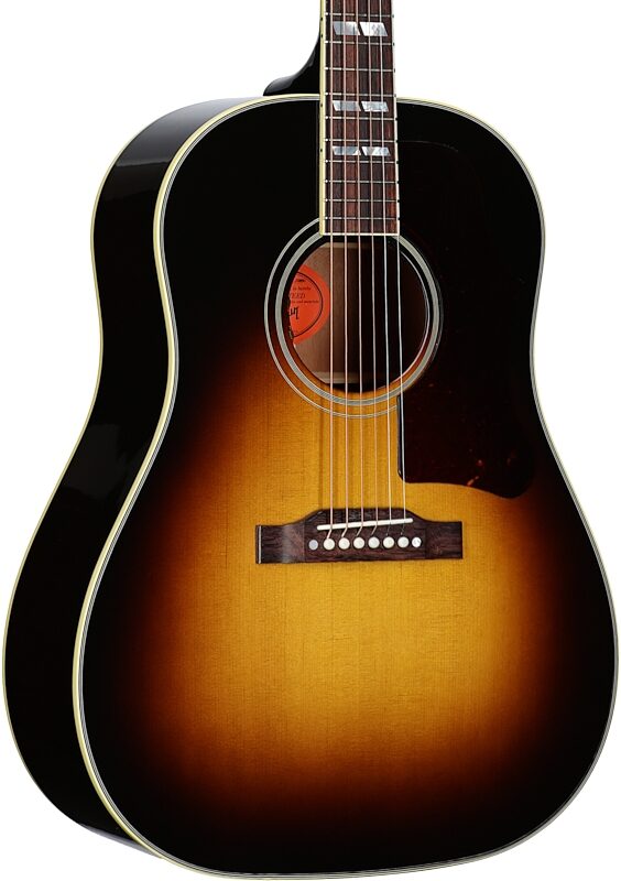 open zoom image for Gibson Southern Jumbo Original Acoustic-Electric Guitar (with Case), Vintage Sunburst, Full Left Front