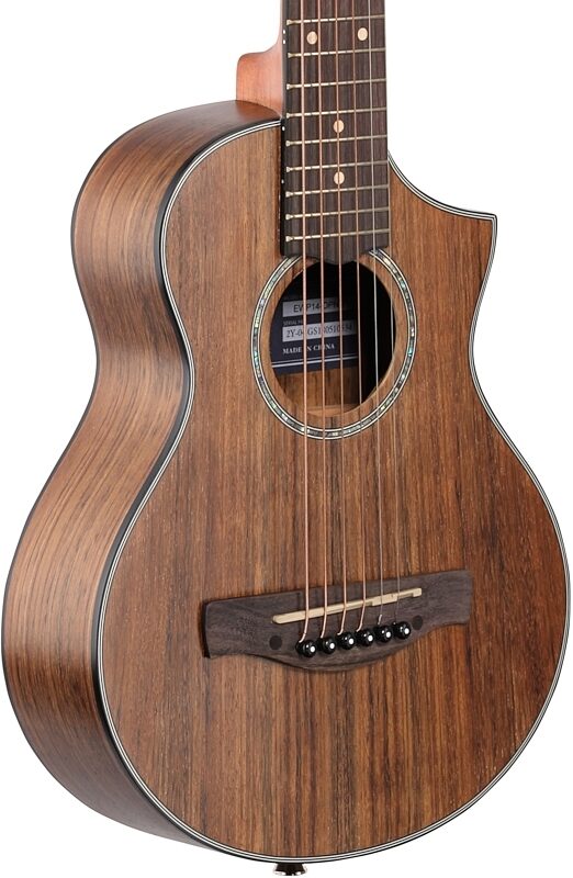 open zoom image for Ibanez EWP14OPN Piccolo Acoustic Guitar, Open Pore Natural, Full Left Front