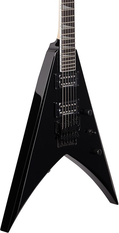 open zoom image for Jackson Pro Series King V KV Electric Guitar, Ebony Fingerboard, Gloss Black, Open Box (Very Good), Full Left Front