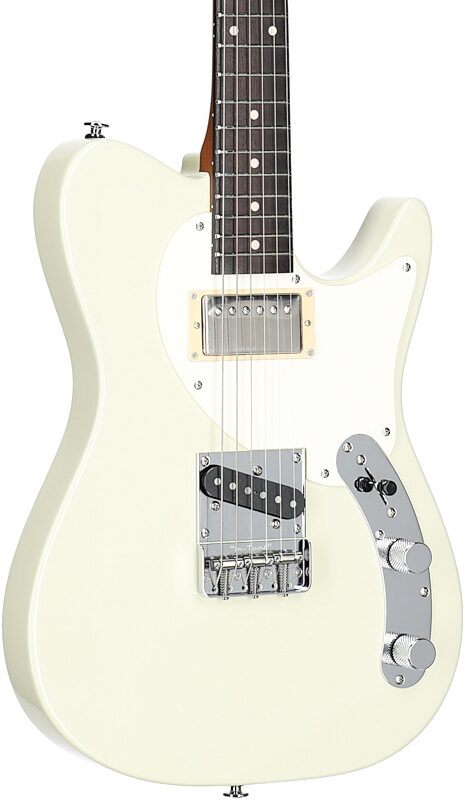 open zoom image for Ibanez FLATV2 Josh Smith Signature Electric Guitar (with Case), Mint Sand, Full Left Front