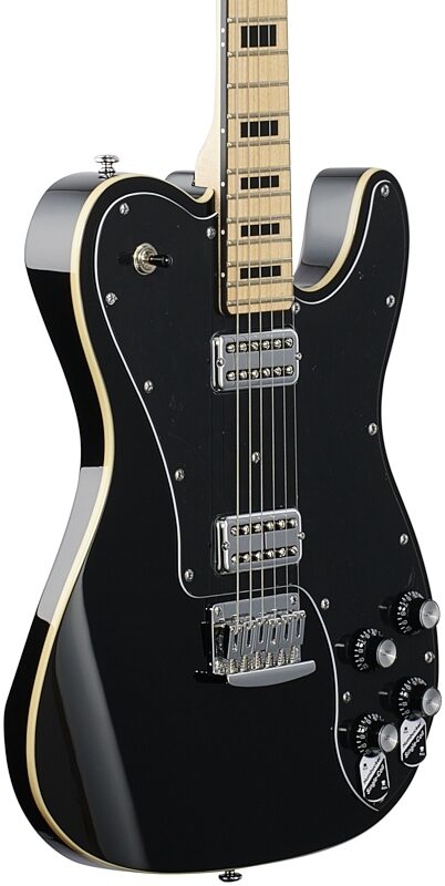 open zoom image for Schecter PT Fastback Electric Guitar, Black, Full Left Front